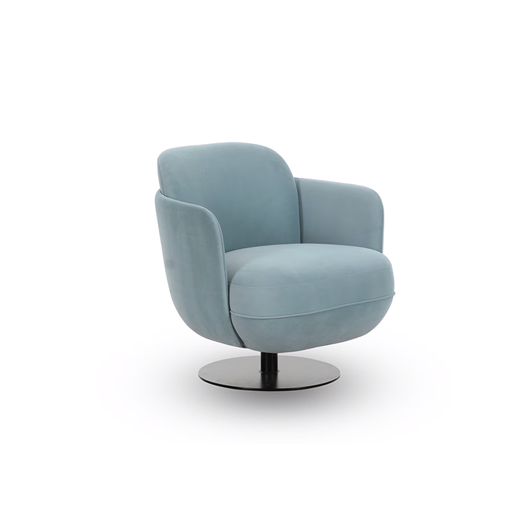 Sola Blue Velvet Chair