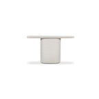 Serrie Concrete Console Table, ivory