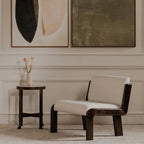 Kam accent chair, Ivory