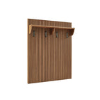 Chateau Storage Bench and Coat Rack, walnut