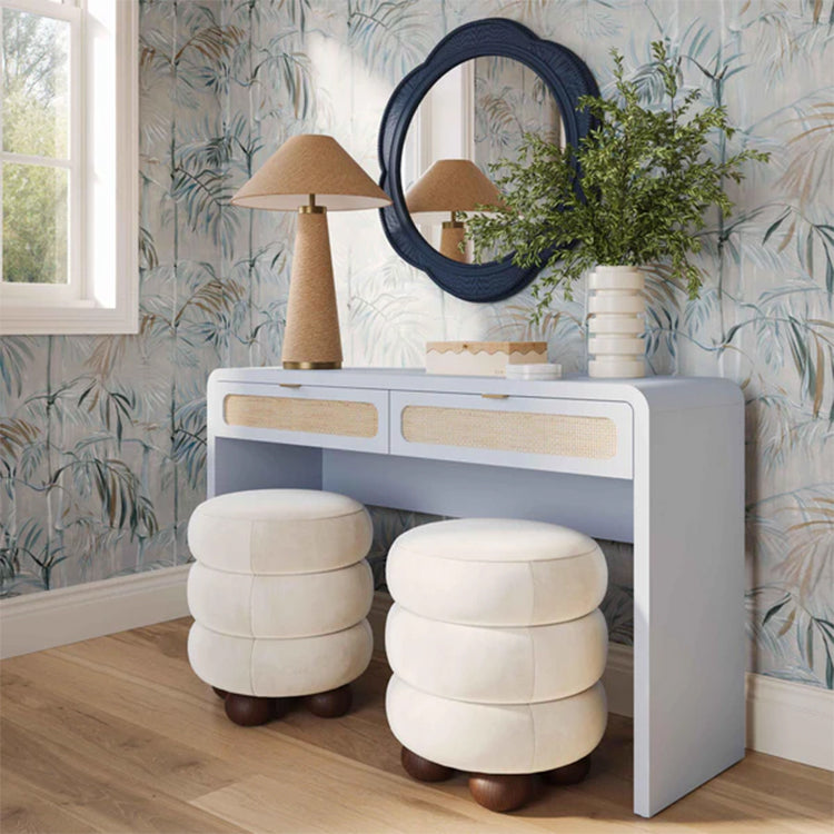 Pattie Rattan Console Table, Blue