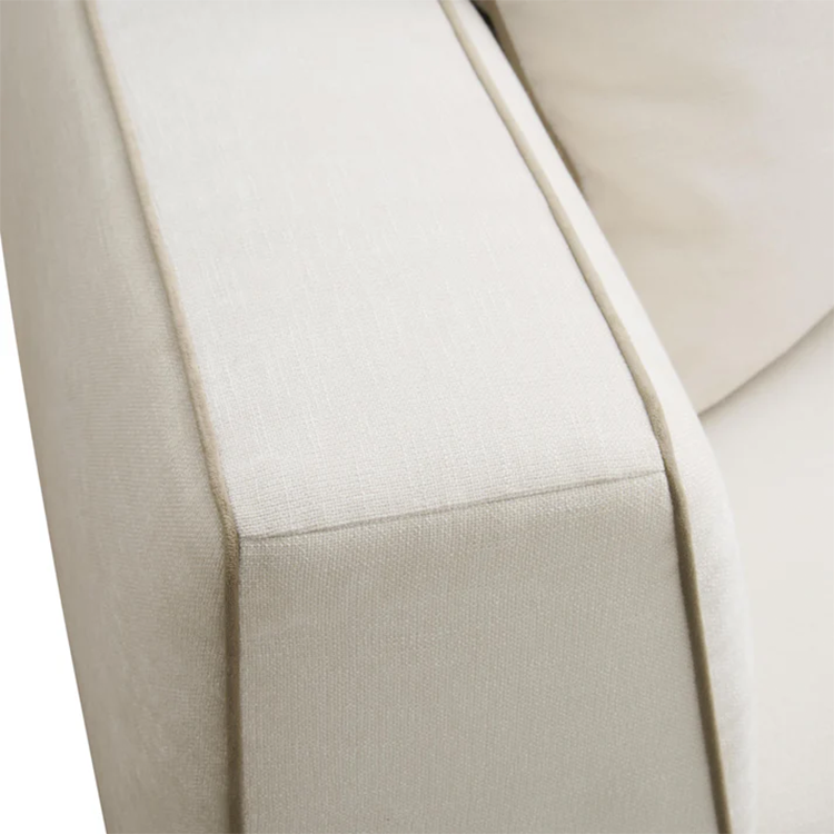 Christine Linen Sofa, Cream