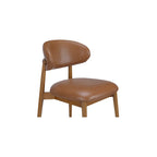 Ellen Dining Chair,Brown Leather