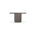 Serrie Concrete Console Table, dark umber