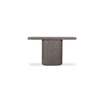 Serrie Concrete Console Table, dark umber