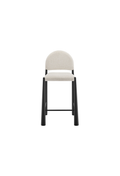 Alura Fabric Counter Stool,Black Cream