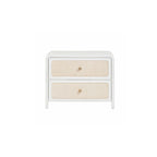 Pattie Rattan Nightstand, White