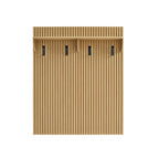 Chateau Coat Rack Panel With Shelf, oak