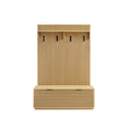 Chateau Storage Bench and Coat Rack, oak