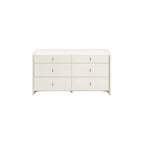 Colleen 6 Drawer Dresser, Cream