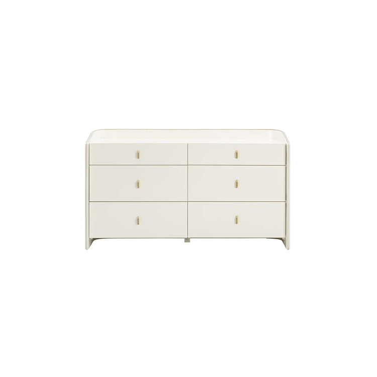 Colleen 6 Drawer Dresser, Cream