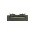 Christine Basketweave Sofa, Olive
