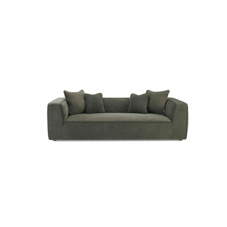 Christine Basketweave Sofa, Olive