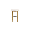 Pebble Boucle Oak Ivory Counter Stools, Set of 2