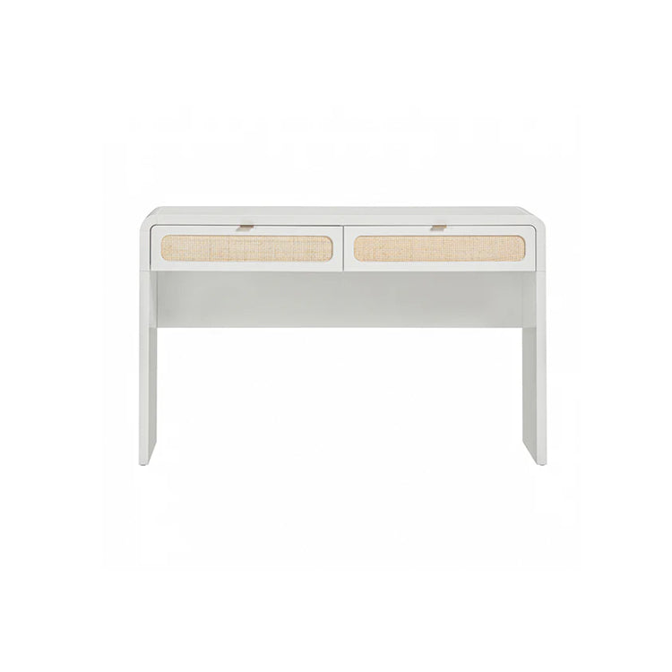 Pattie Rattan Console Table, White