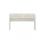 Pattie Rattan Console Table, White