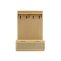 Nona Storage Bench and Coat Rack, oak