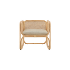 Ellie Natural Rattan Accent Armchair, Natural