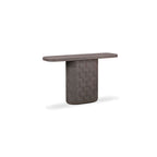 Serrie Concrete Console Table, dark umber