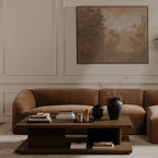 Large Malaga Coffee Table, Dark Brown