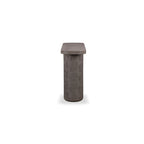 Serrie Concrete Console Table, dark umber