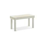 Sarene Cream 2-Drawer Executive Work Desk