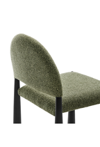 Alura Fabric Dining Side Chair,Black Leaf