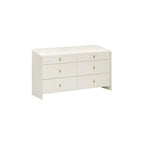 Colleen 6 Drawer Dresser, Cream