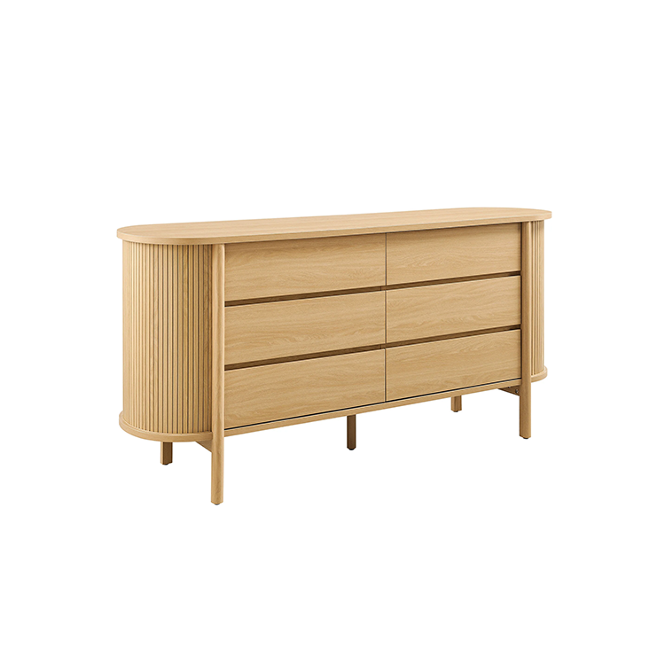 Flute Cadence Dresser, Oak