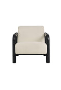 Serene Boucle Accent Chair in Cream Black