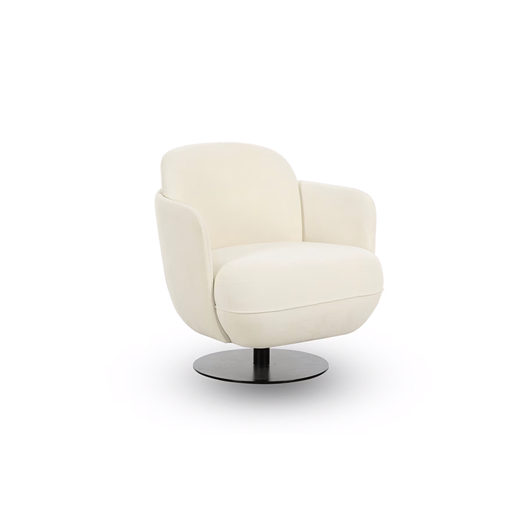 Sola Cream Velvet Chair