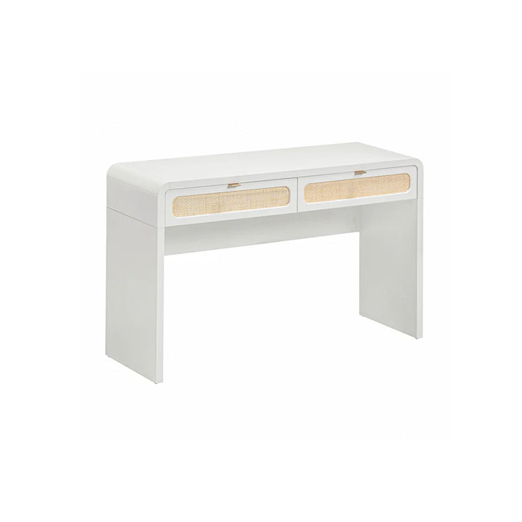 Pattie Rattan Console Table, White