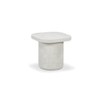 Serrie Concrete Side Table, ivory