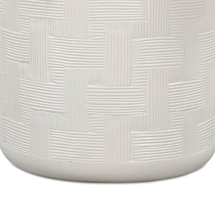 Serrie Concrete Side Table, ivory