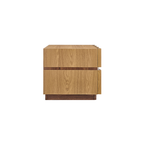 Iola Nightstand, Light Oak Walnut