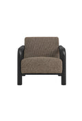 Serene Boucle Accent Chair in Earth Black