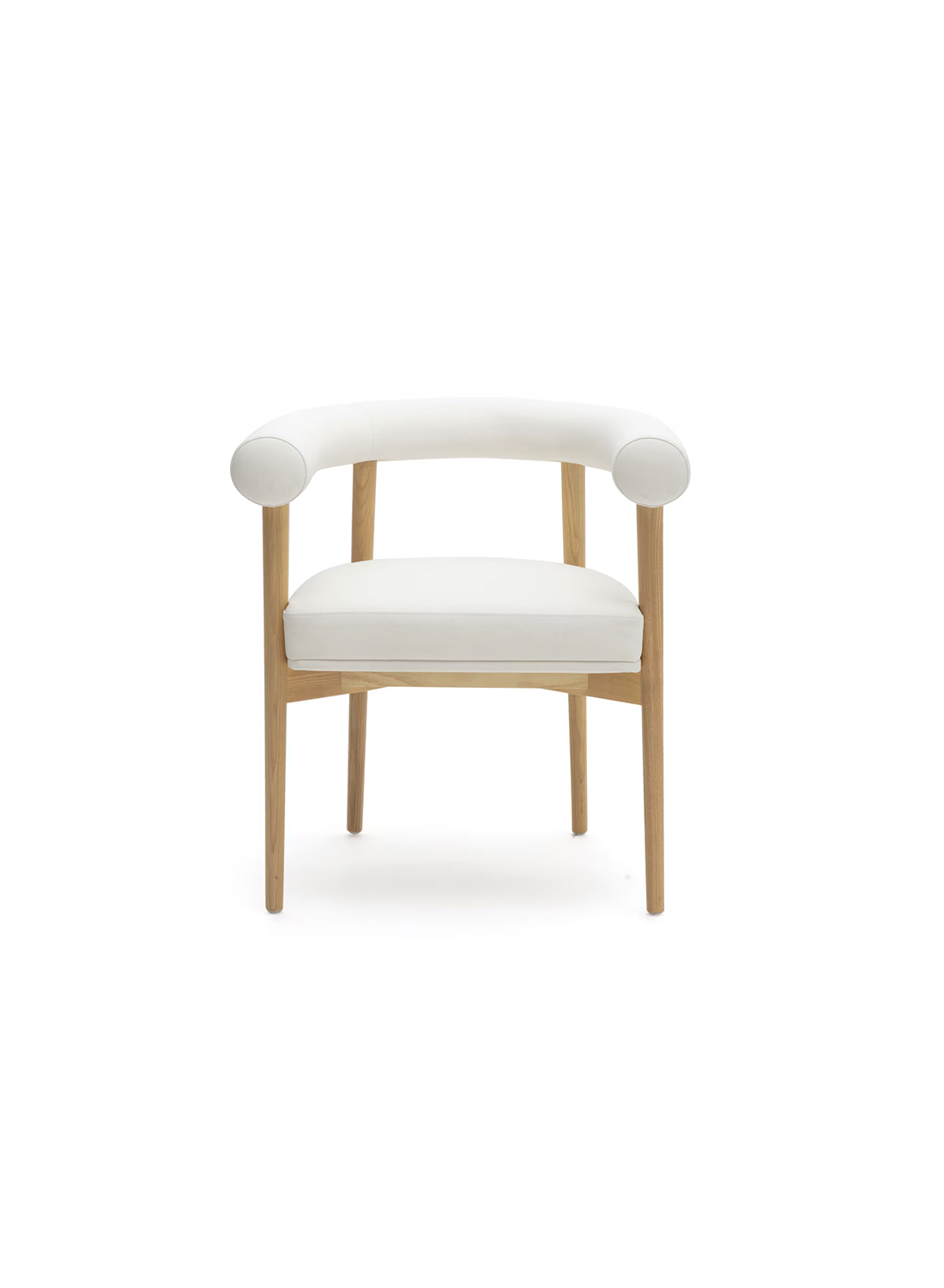 Para Vegan Leather Dining Chair, White