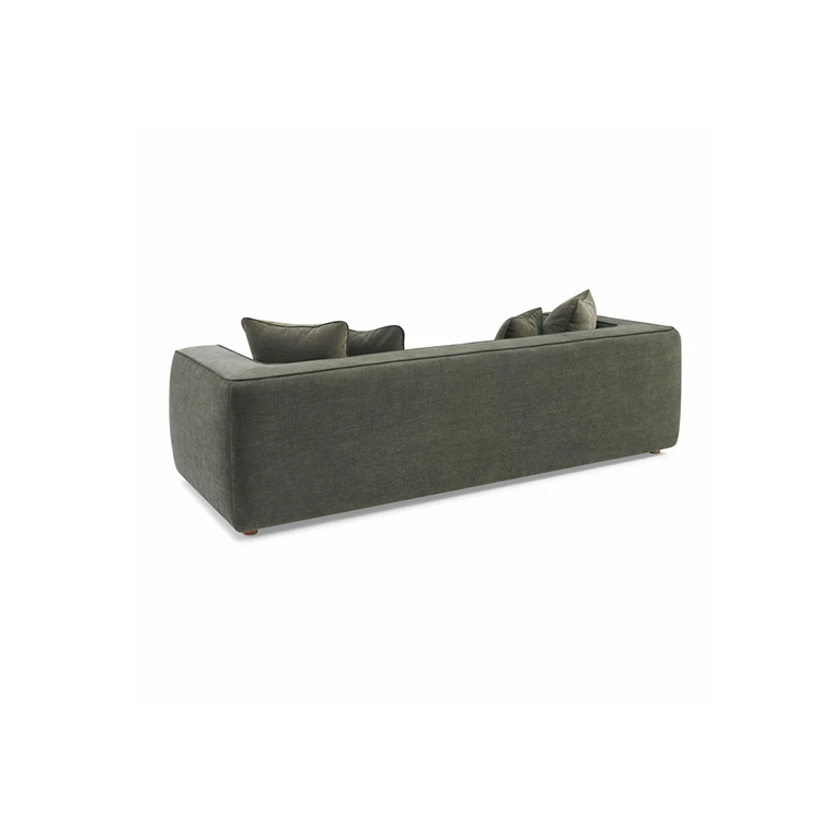 Christine Basketweave Sofa, Olive