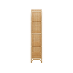 Celetial Arched Natural Rattan Bookshelf, Natural