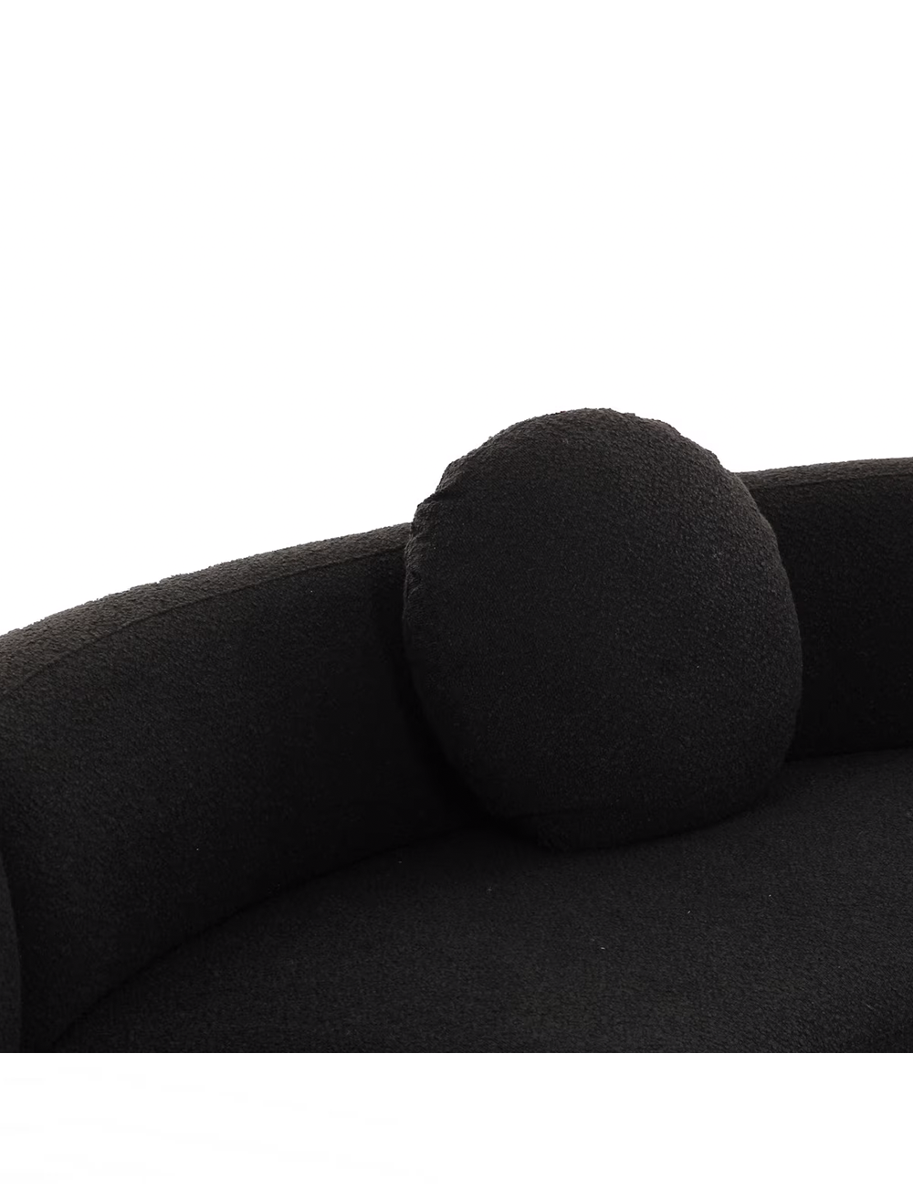 Bibi Boucle Sectional, Black