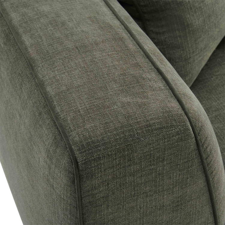 Christine Basketweave Sofa, Olive