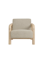 Serene Boucle Accent Chair in Marble Oak