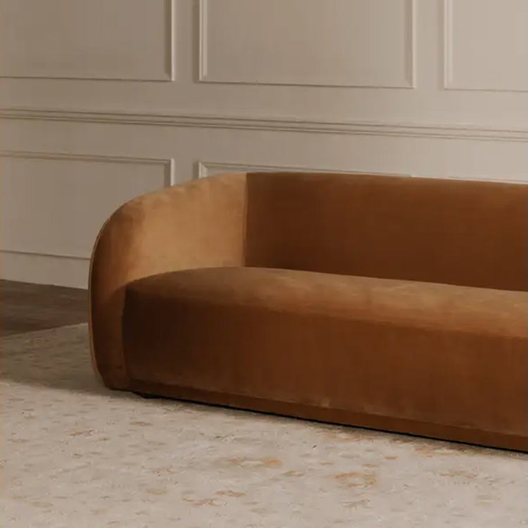 Highridge Sofa Faux Mohair, Tan