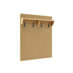 Chateau Storage Bench and Coat Rack, oak