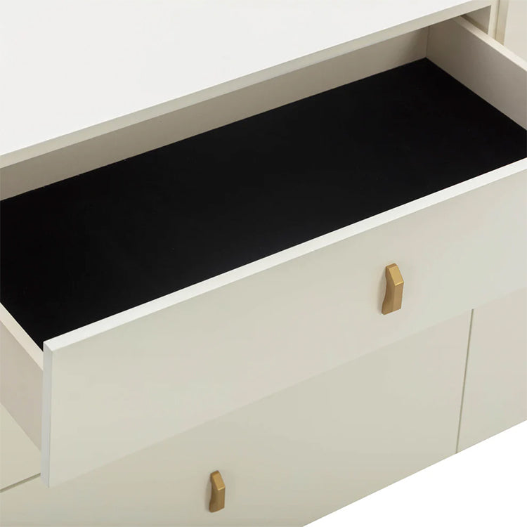 Colleen 6 Drawer Dresser, Cream