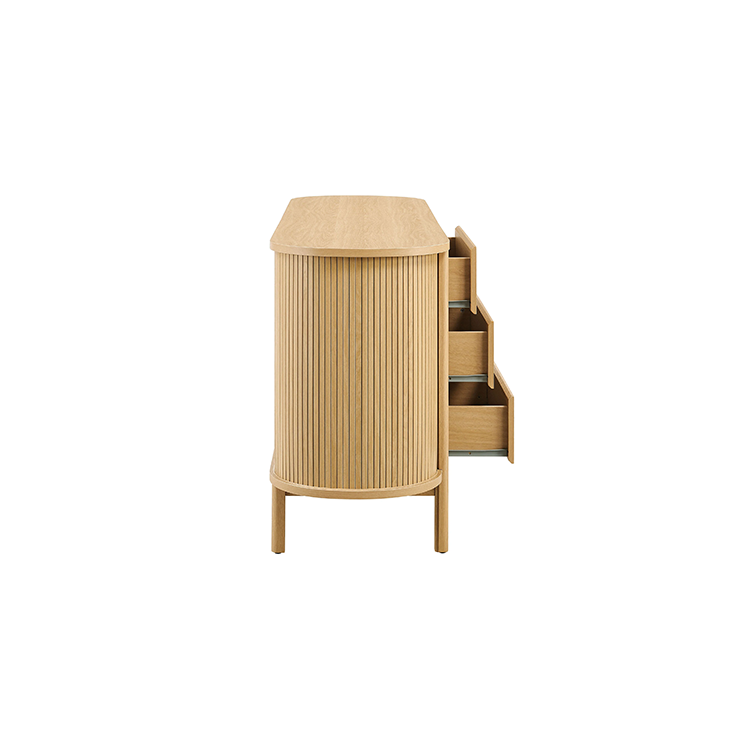 Flute Cadence Dresser, Oak