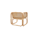 Ellie Natural Rattan Accent Armchair, Natural