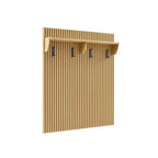 Nona Storage Bench and Coat Rack, oak