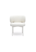 Maurene Cream Linen Dining Chair