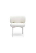 Maurene Cream Linen Dining Chair